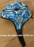 Casque de rugby taille 52/53 cm bleu/blanc enfant