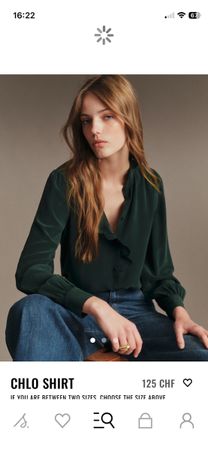 Seidenbluse „CHLO“ von Sézane, Gr. 34