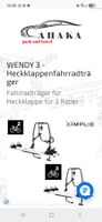 AHAKA Fahrradträger Heckklappe für 3 Fahrräder