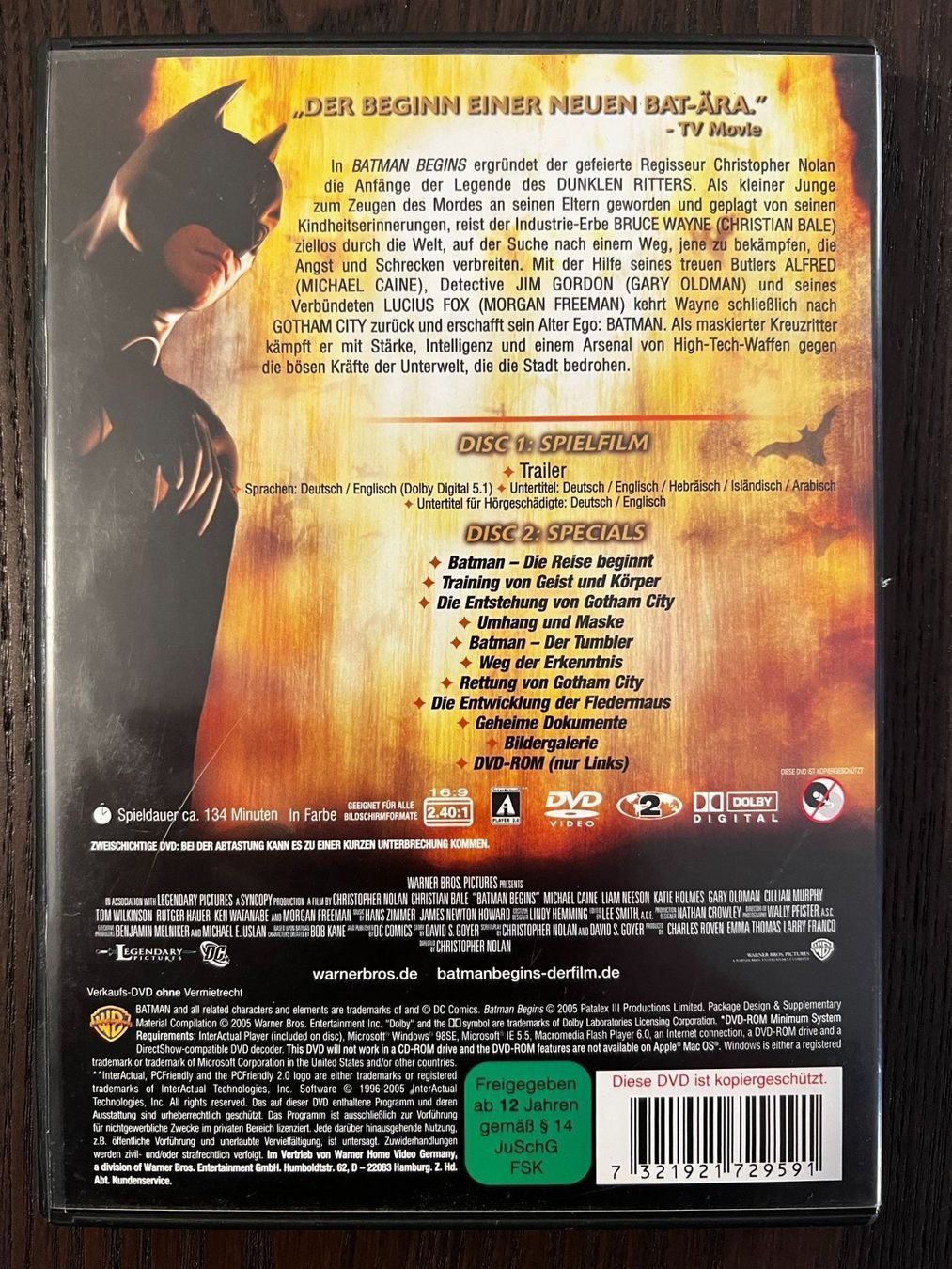 Tutti i DVDs: Batman Begins – Usato da Zürich venduto da FilmFreunde 1