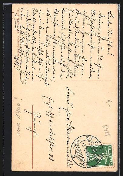 Cartoline postali: St. Gallen, Strasse Schmiedgasse mit Pas – Usato da Berlin venduto da bartko-reher 1