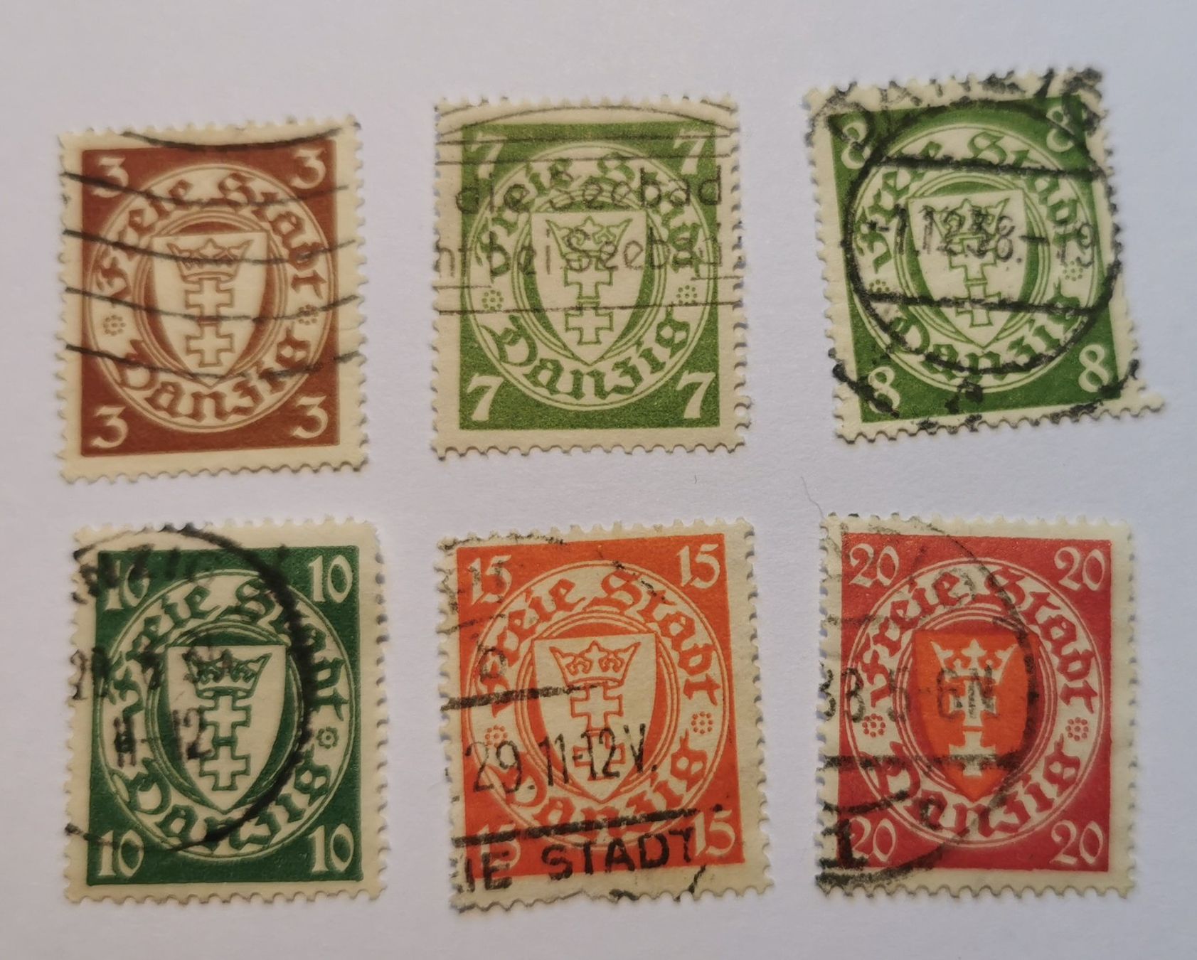 Alle Briefmarken: Danzig 1924 – Gebraucht aus Aadorf von Chnorli-Furz