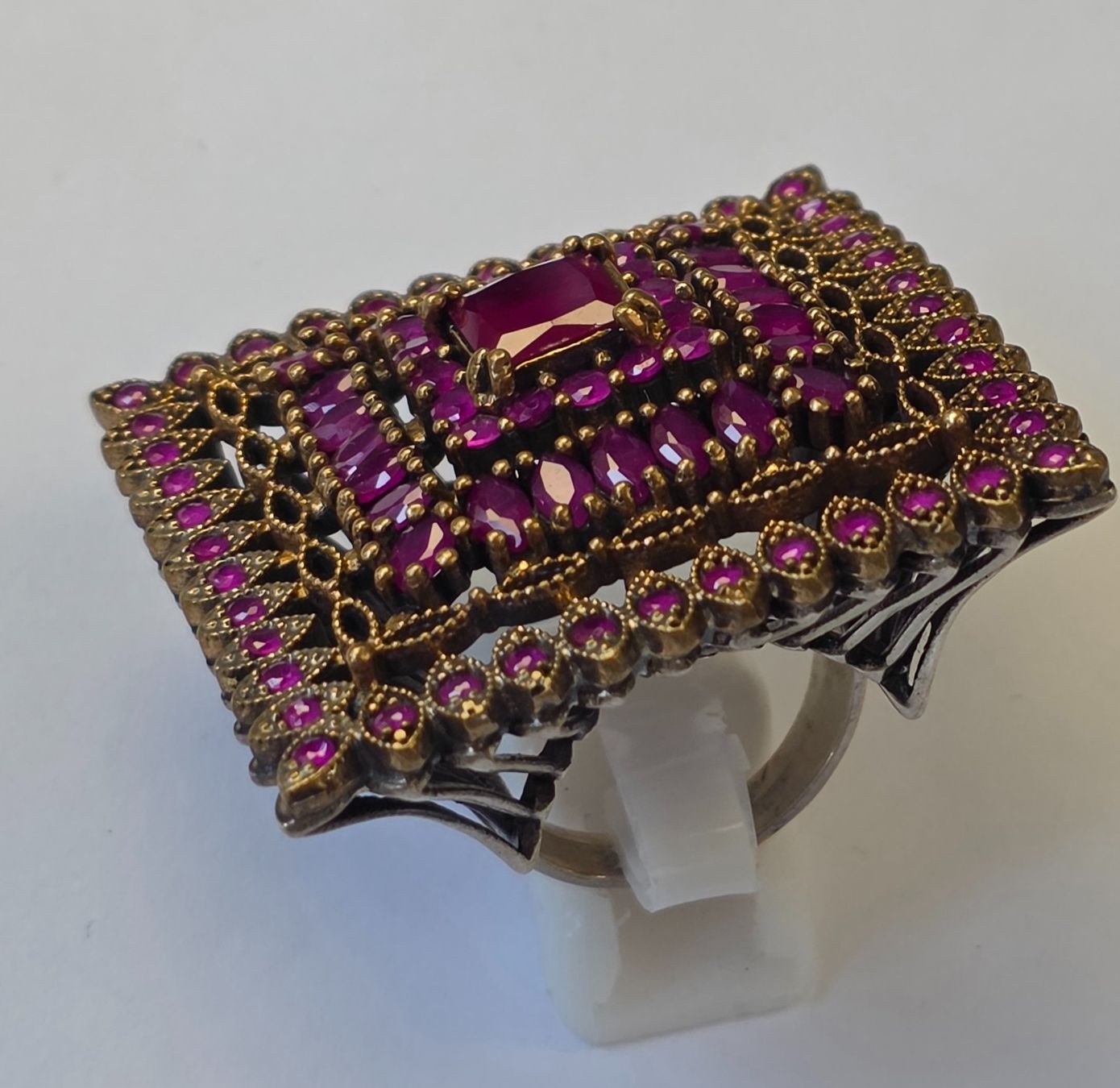 Anelli: Ring Silber mit roten Rubinen Grösse 59 neu – Nuovo (secondo la descrizione) da Zürich venduto da benedikt12 4