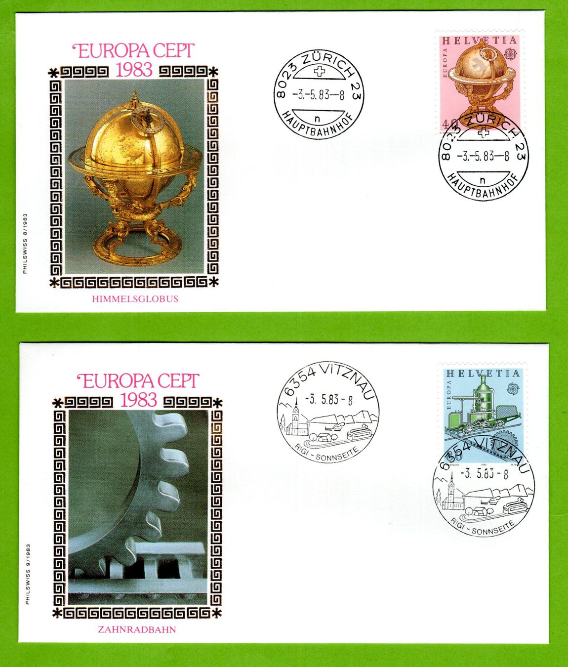 Tutti i francobolli: 1982 - 1985 FDC EUROPA illustriert siehe Bilder – Usato da Stein am Rhein venduto da Huehnerhund 1