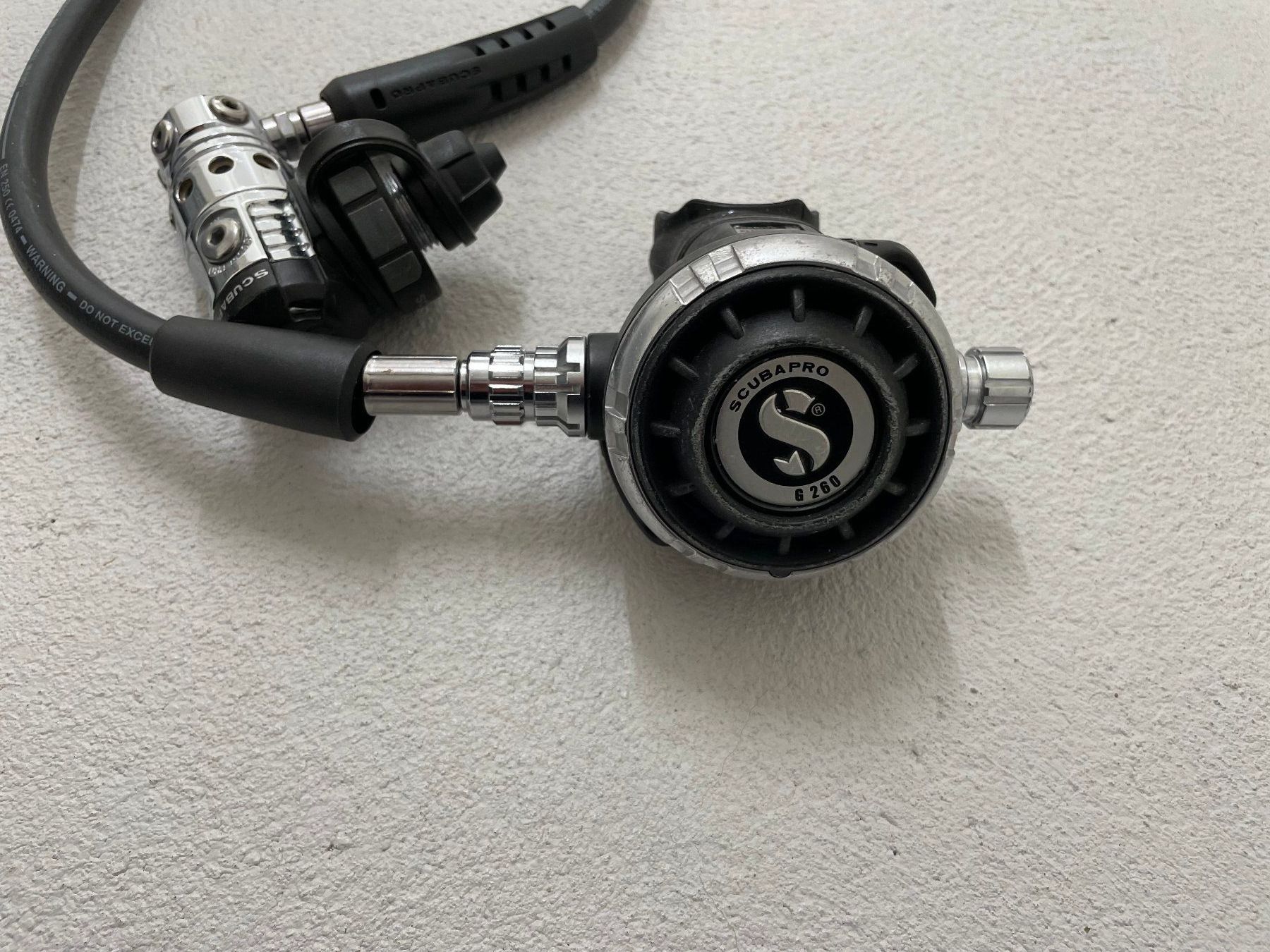 Scubapro Atemregler & Jackets: Tauchen Scubapro Atemregler G260 inkl. MK25 Evo – Gebraucht aus Arnegg von