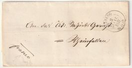 Vorphila-Brief aus BRUGG 2 JANV 1847 nach Rheinfelden
