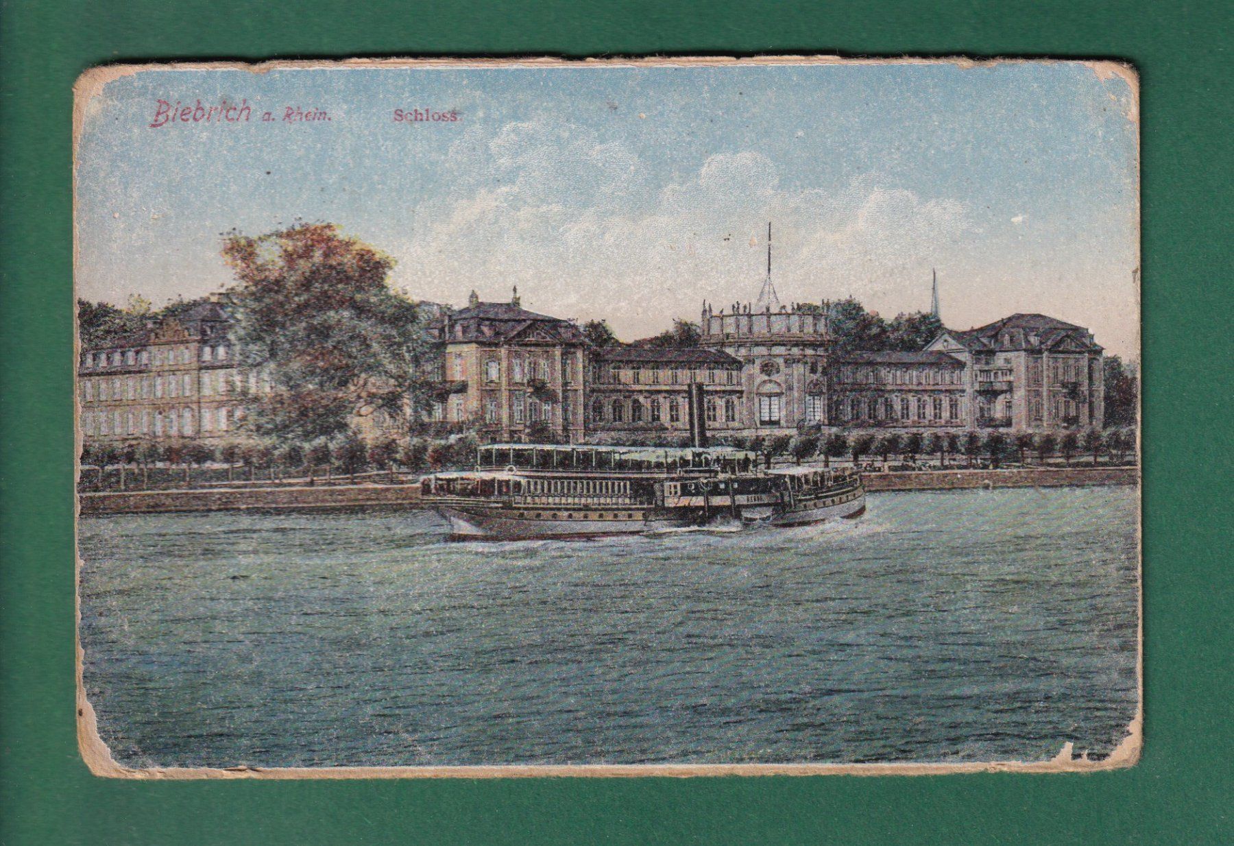 Ansichtskarten: BIEBRICH - Schloss - Schiff – Gebraucht aus Pully von nicecards-shop