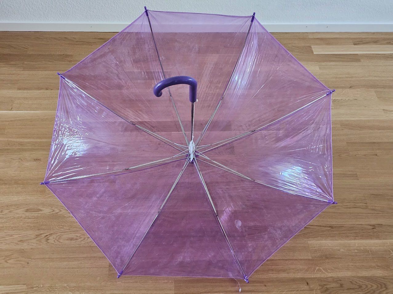 Regenschirme: Durchsichtige Regenschirme farbig Kunstoffgr. – Gebraucht aus Baden von rob_grh6 2