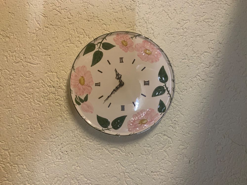 Villeroy & Boch Wild–Rose Wanduhr Porzellan VB – Rarität (Gebraucht) in ...