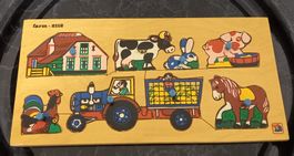*BAUERNHOF - PUZZLE (FARM) * HOLZ/8 T./29.5 X 15CM/VOLLST.