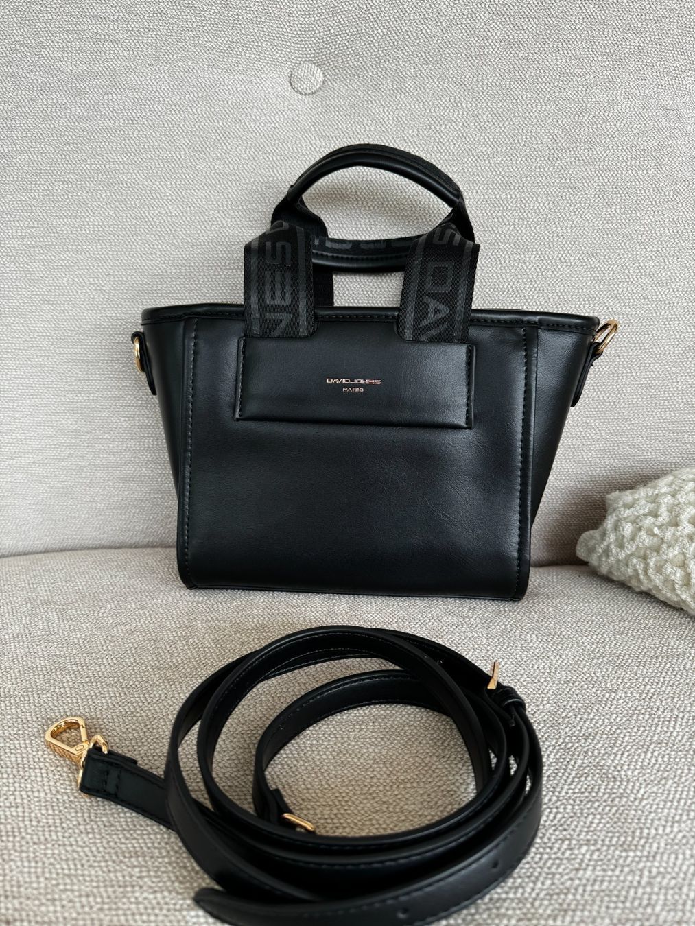 David Jones Taschen für Damen: David Jones Handtasche schwarz-gold – Neu (gemäss Beschreibung) aus Muttenz von einfach-schoen