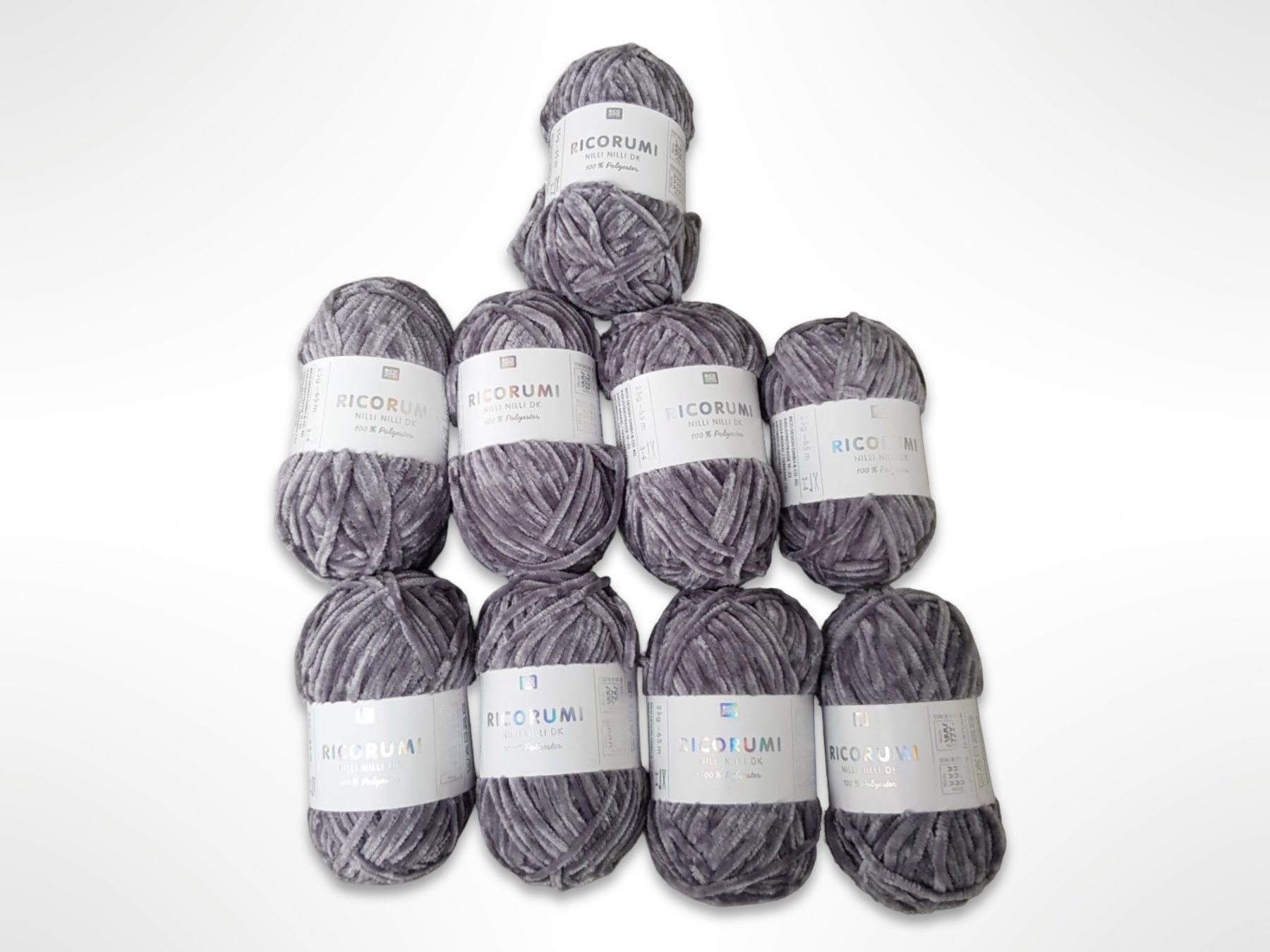 Lana: RICO DESIGN flauschiges Garn Grau 9 Stk. – Nuovo (secondo la descrizione) da Suhr venduto da Restwert_Suhr