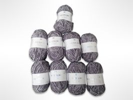 RICO DESIGN flauschiges Garn Grau 9 Stk.