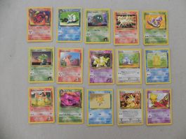 15 Pokémon Sammelkarte 1999 - 2000 mit Englischer Schrift HP