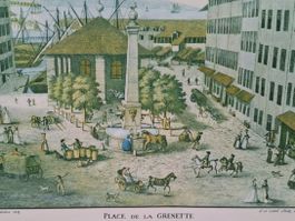 🇨🇭 Tableau d'Époque–Genève, Place de la Grenette 1803