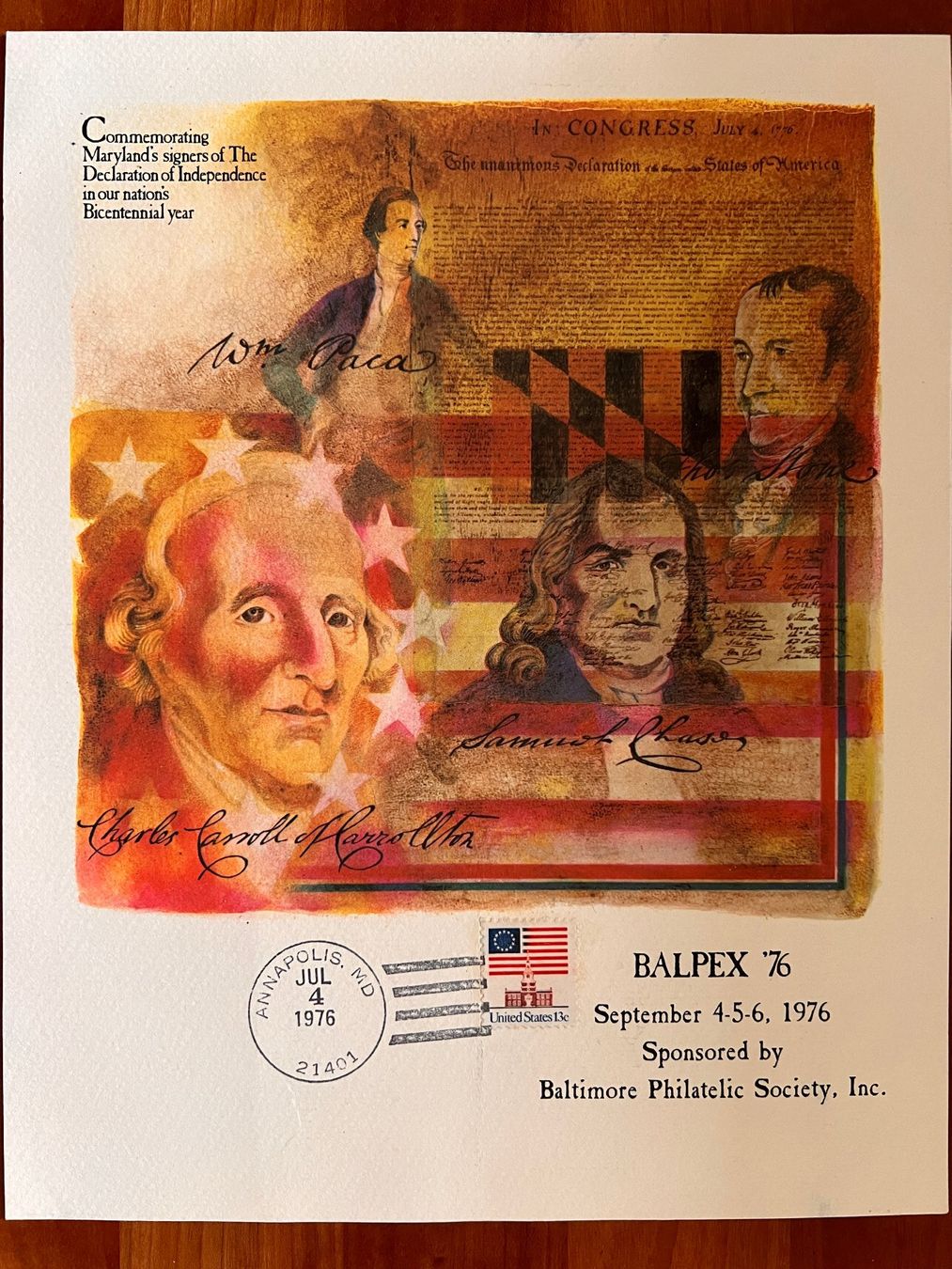 Tutti i francobolli: US Postal History 1976 Baltimore   (F33) – Usato da Hinwil venduto da Sidi4