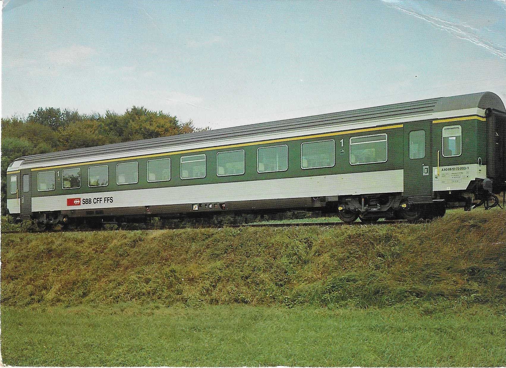 Cartoline postali: SBB Einheitswagen IV 1. Klasse – Usato da Rothrist venduto da Stranglehold