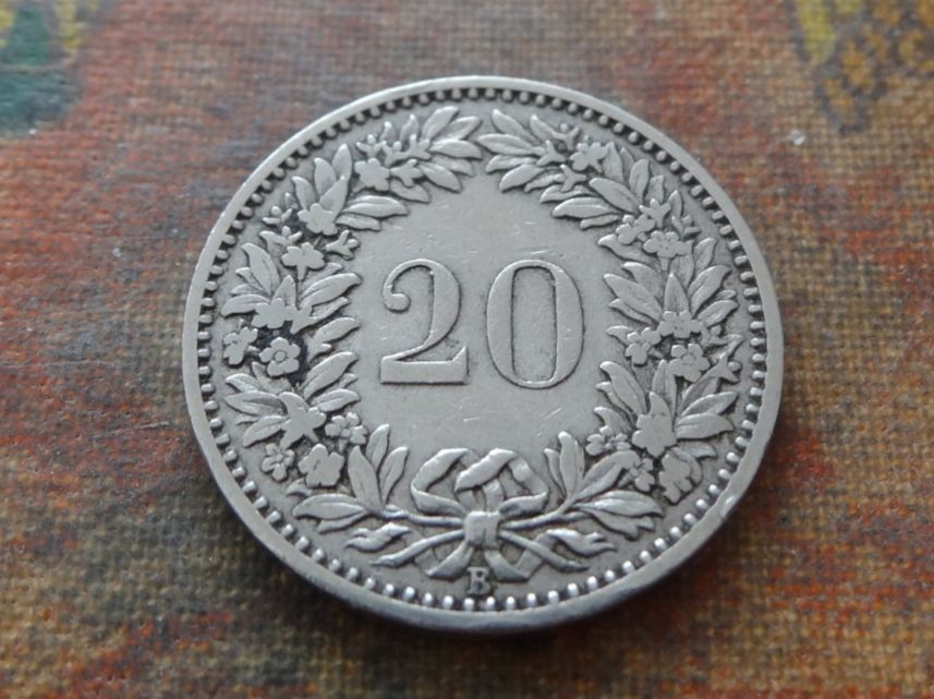 Tutti le monete: 20 Rp. 1881  (A) – Usato da Romanel-sur-Lausanne venduto da Swift13 1