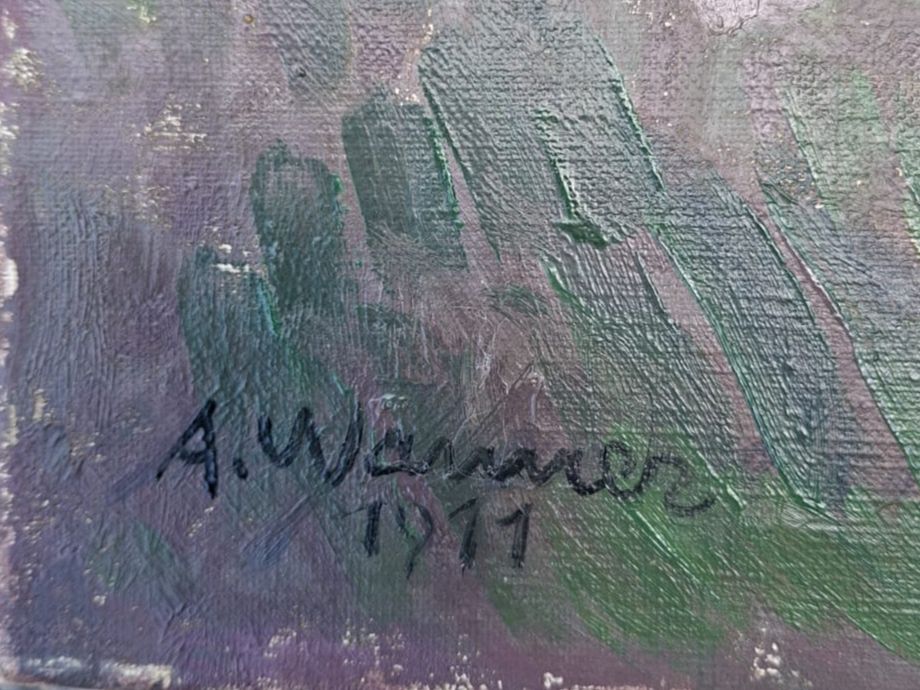 Dipinti: Altes Oelbild Berglandschaft – Usato da Trimbach venduto da stillik 1