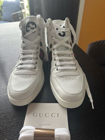 Gucci Basket High-Top Sneakers Size 9 New
