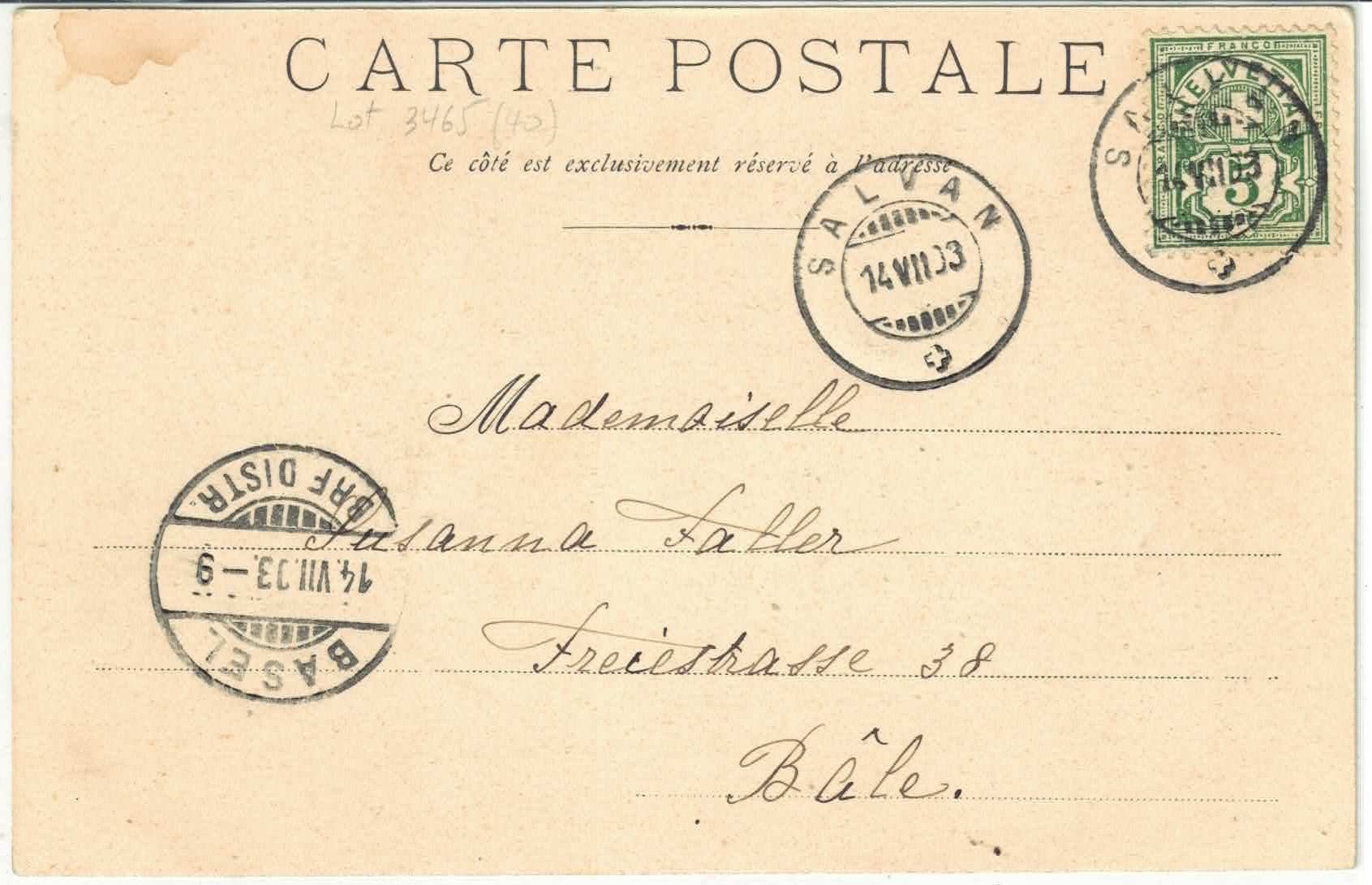 Cartes postales: Salvan - la Procession de St. Maurice - animee – D'occasion à Ettingen par Kartenplanet 1