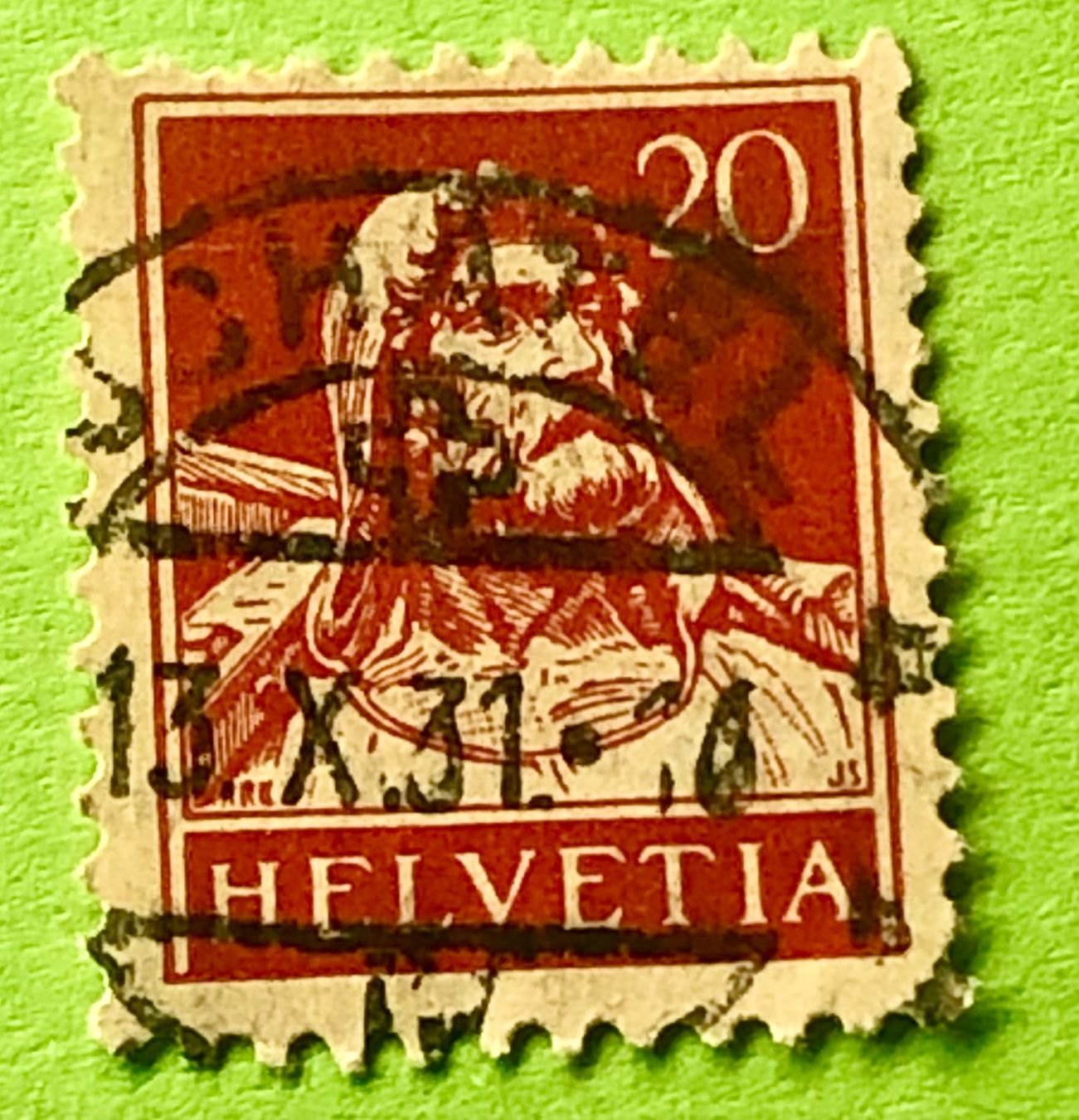 Tutti i francobolli: Nr.174  Wilhelm Tell GESTEMPELT    – Usato da Aarau venduto da Billa007