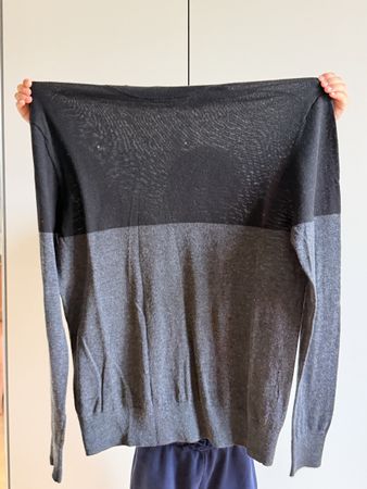 Herren Pullover ZARA MAN Grau Schwarz Grösse L guter Zustand