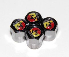 4er set Ventilkappen Abarth