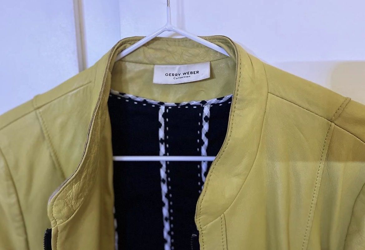 Gerry Weber Jacken: Gerry Weber Lederjacke Gelb Grösse 38 gebraucht – Neu (gemäss Beschreibung) aus Muri b. Bern von Merliner01 1
