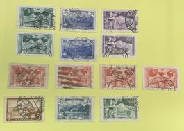 Altschweiz Kleinlot Landschaften ab 1914 gestempelt