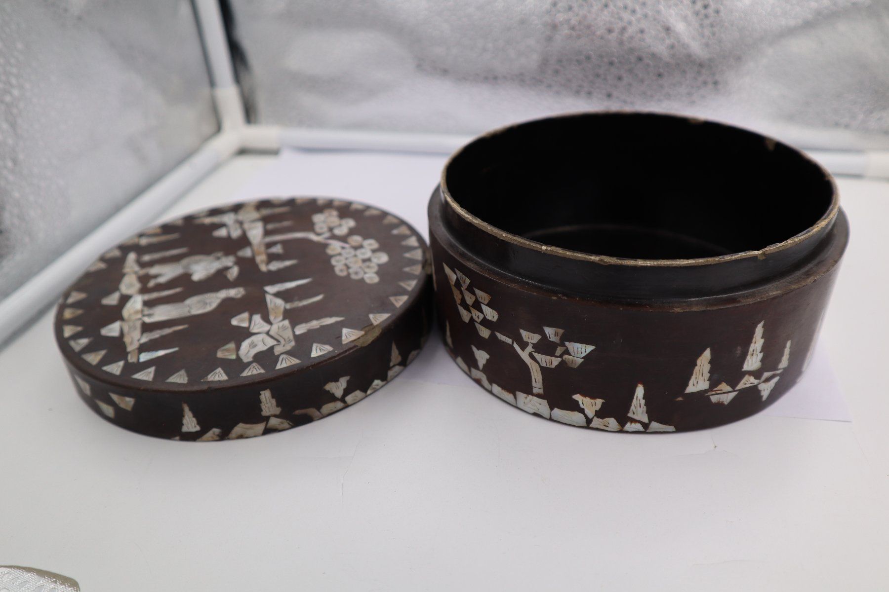 Dosen: Antike Chinesische Box inlaid Perlmutter China Perlmutt – Gebraucht aus Baden von TellsKuchenhaus 4