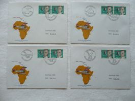 1977 Mittelholzer Afrika-Gedenkflug 4 Bel. SBK 585 je 1 Paar