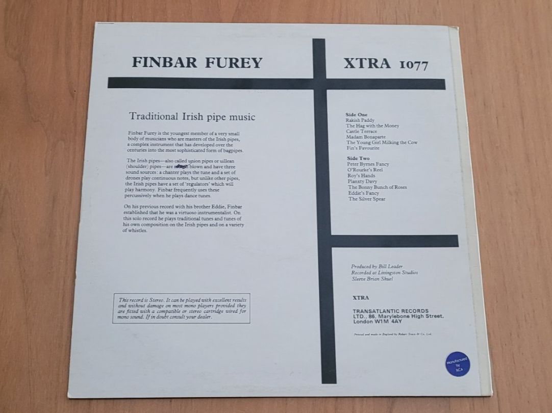 Dischi in vinile: LP  Finbar Furey – Usato da Martigny venduto da MZ-67 1