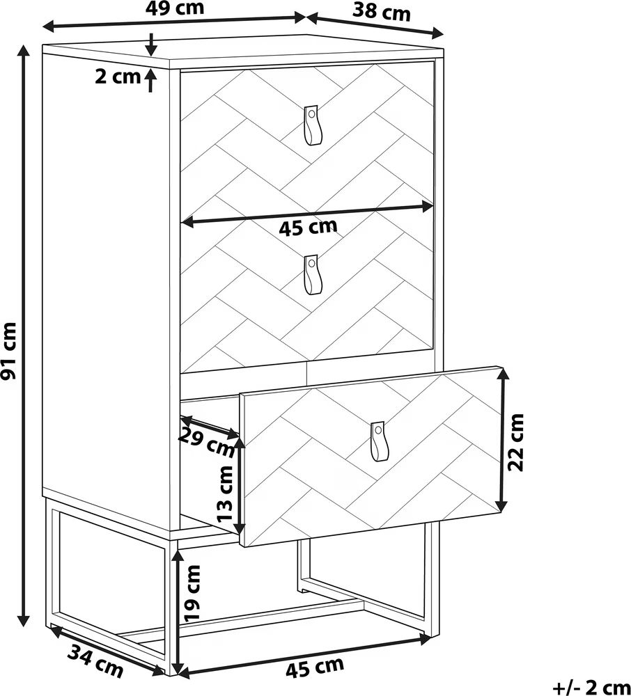 Kommoden: Commode NUEVA Marron foncé/Blanc Neuve – Neu und originalverpackt aus Bulle von Christophe1080 4