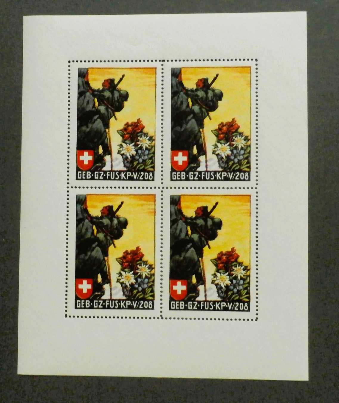 Tous les timbres: CH Soldatenmarken Block** – Neuf (Voir description) à Kehrsatz par Bernherb2