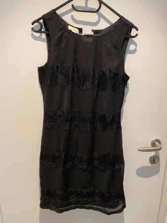 Kleid Damen 36 Esprit schwarz mit Spitze wie Neu