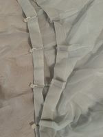 Leichter, eleganter Organza-Vorhang Salat Farbe