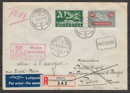 1938 : Flugbrief nach Paris - RF 38.2