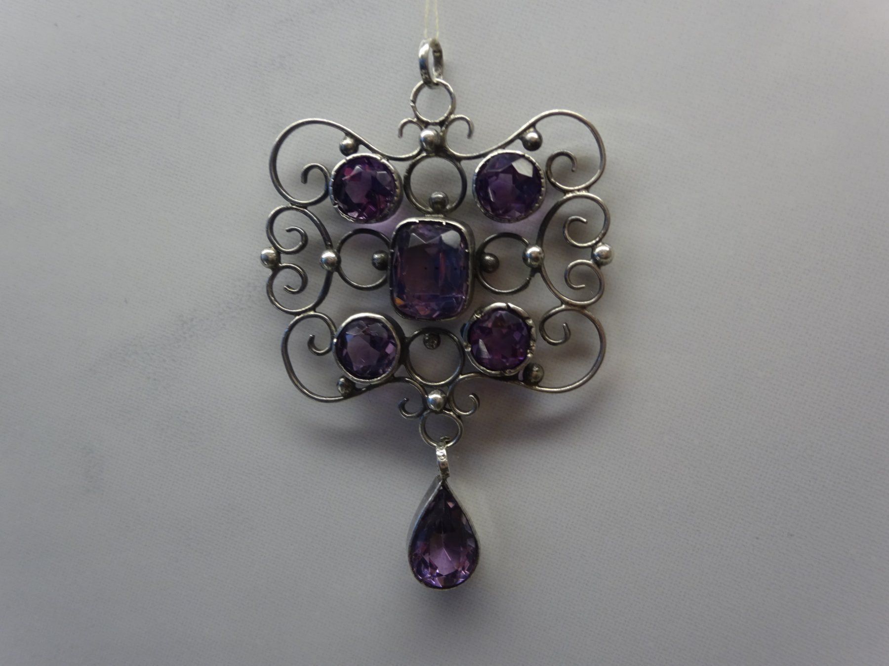 Anhänger: Jugendstil Anhänger / Amethyst – Gebraucht aus Esslingen von FetteSchnecke