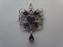 Jugendstil Anhänger / Amethyst