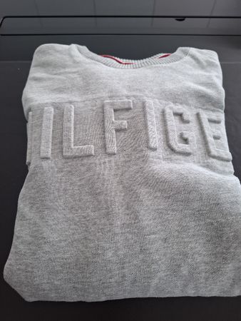 Pullover Tommy Hilfiger grau L/G mit Logo