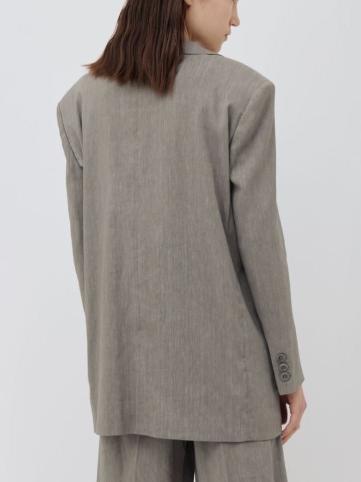 Marella Anzüge & Kostüme: Marella Oversize Sommer Anzug Leinen Mix hell grau Gr 36 – Neu und originalverpackt aus Zürich von rar_b2y9