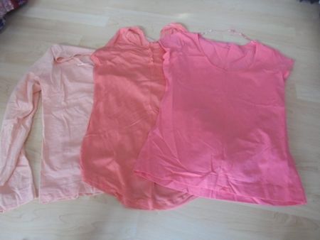 3 x T-Shirts, Top Gr. L H&M Melonentöne NEU