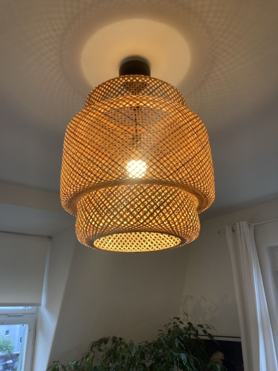 Ikea Kronleuchter & Deckenlampen: Decken Lampe Rattan Holz Ikea SINNERLIG – Gebraucht aus Zürich von  2