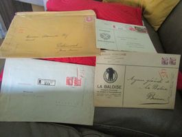 4 enveloppes 1937-1942