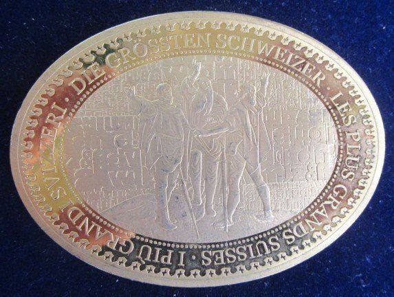 Medaglie: GIGANT: Albert Einstein & Rütlischwur - 85 X 62mm – Usato da Luzern venduto da Horoskop1 3