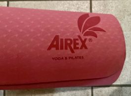 AIREX Yoga & Pilates Matte Pink 180 x 60 cm Pink Ribbon Yoga
