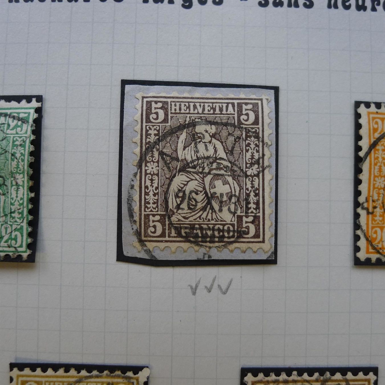 Alle Briefmarken: SITZENDE HELVETIA, tolle STEMPELSAMMLUNG – Gebraucht aus Sursee von Luzernerraute 4