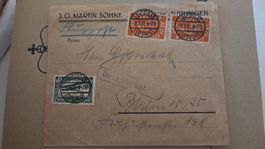 1921 Flugpost  Brief Deutsches Reich