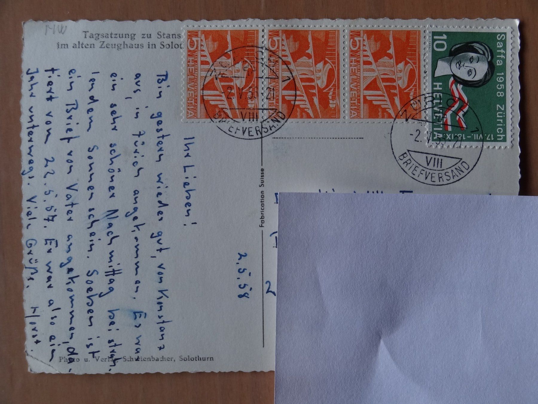 Cartoline postali: Stans - NW - Scène historique - 1958 – Usato da St Léonard venduto da Riglin 1
